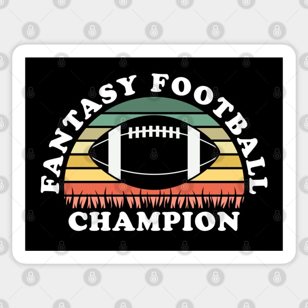 Fantasy Football Champion Sticker by teecloud